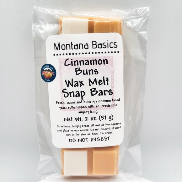 Hand Crafted Other - Cinnamon Buns - Wax Melt Snap Bar